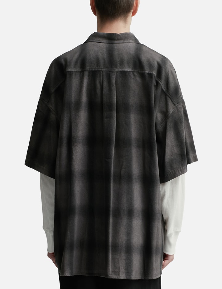 Pre-Styled Shadow Plaid Shirt Dress Placeholder Image