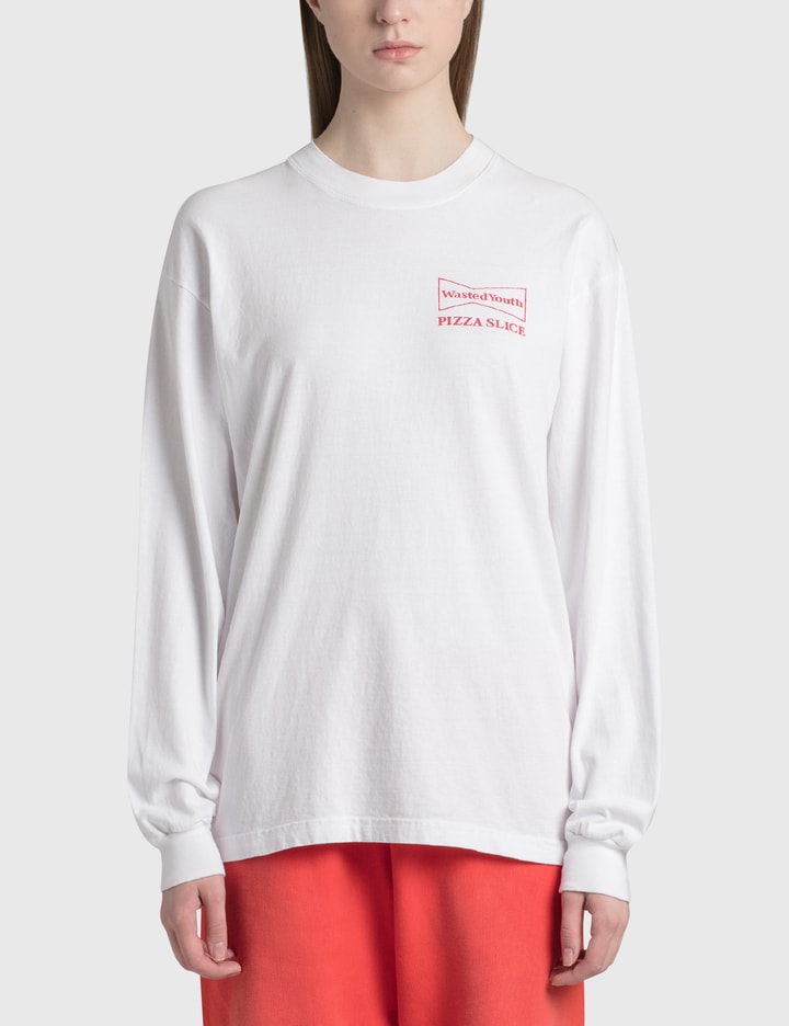 Wasted Youth - Wasted Youth x Pizza Slice ロングスリーブ Tシャツ 