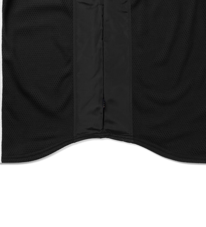 Black Poly Mesh Baseball Jersey Placeholder Image