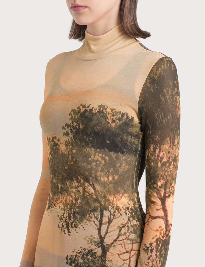 Esamia Light Printed Roll Neck Top Placeholder Image