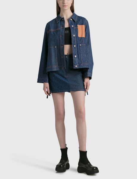 Loewe - アナグラム デニム ミニ スカート | HBX - ハイプビースト 