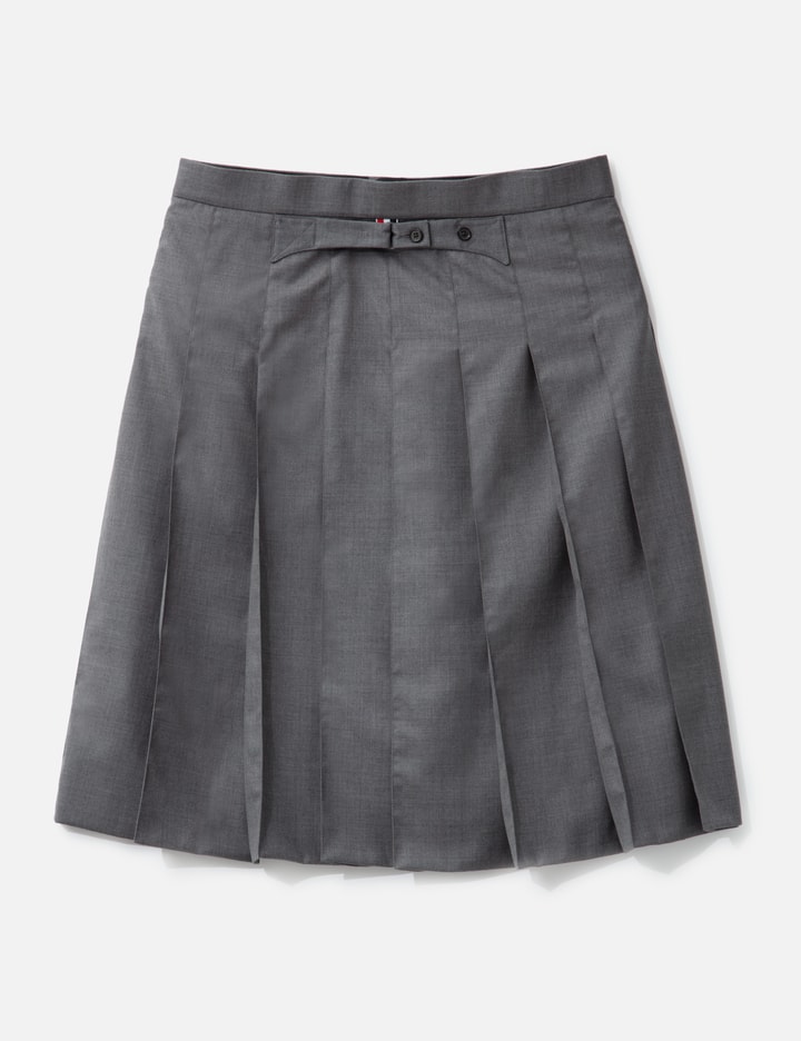 Pleated High-Low Hem Skirt Placeholder Image
