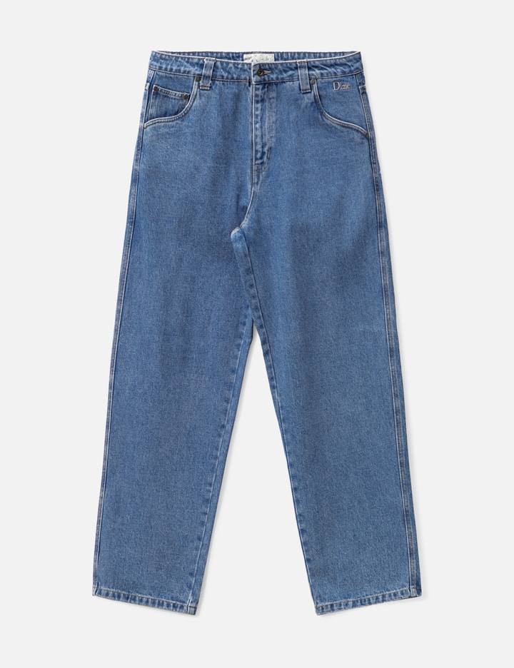 Dime Relaxed Denim Pants In Blue