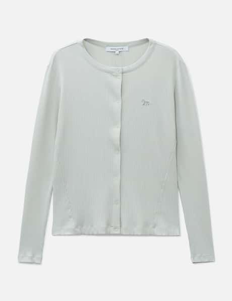 메종 키츠네 Baby Fox Ribbed Cardigan