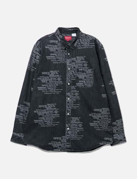 Supreme Denim Shirt with Embroidery