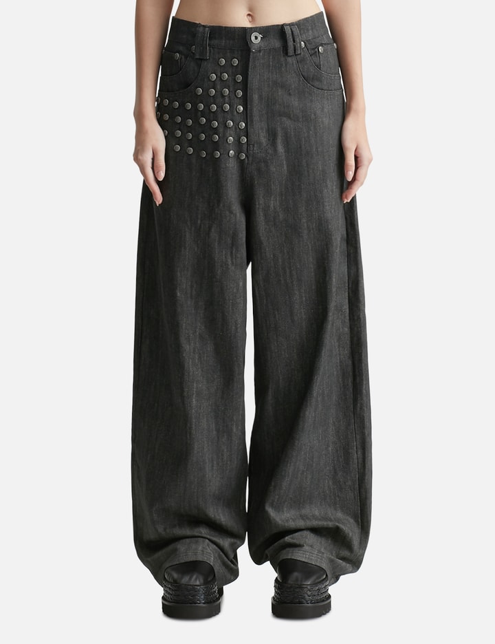 Thought We Friends "Devlin" Studded Waxed Japanese Raw Denims
