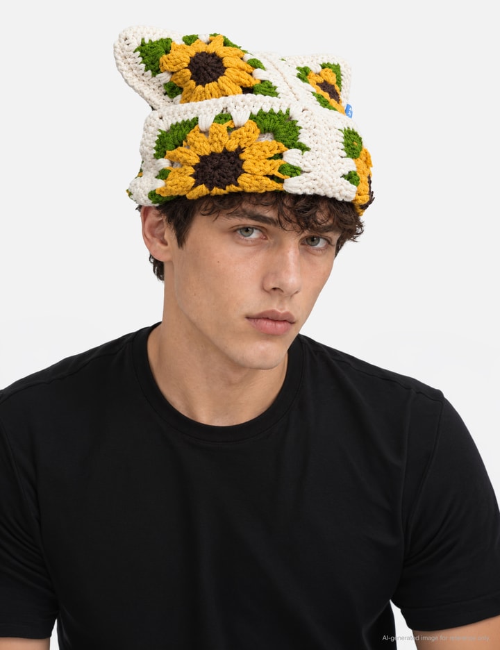 Arkyve Sunflower V2 Crochet Cat Hat