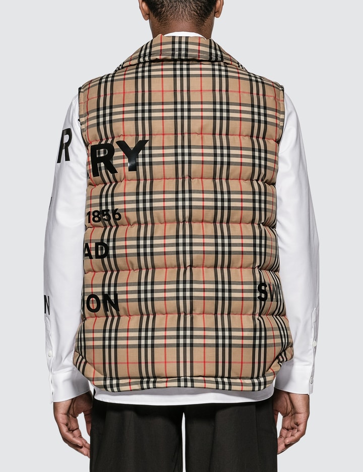 Horseferry Print Vintage Check Puffer Gilet Placeholder Image