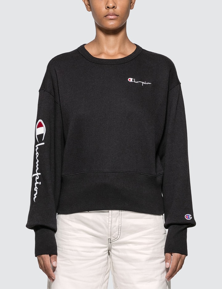 Champion Reverse Weave - Big Sleeve Script Sweatshirt | HBX - Curated Fashion and Lifestyle by Hypebeast