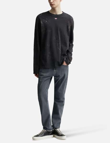 黒5新品 UNDERCOVER フラワー ロング Tシャツ 長袖 ブラック（アンダー  