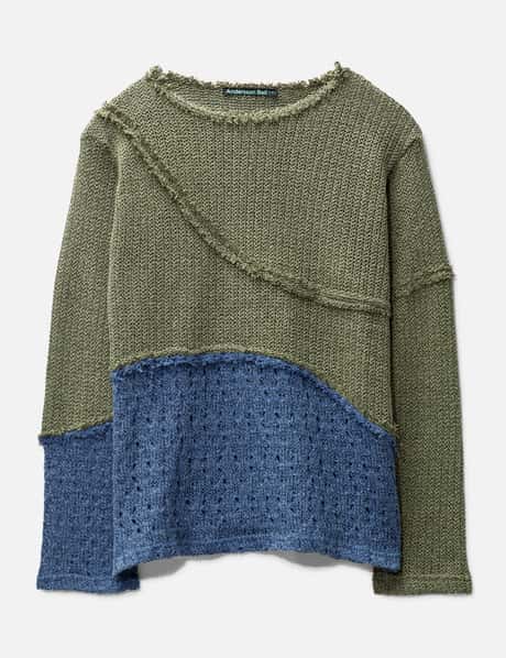 Andersson Bell CONTRAST PANEL BOATNECK SWEATER