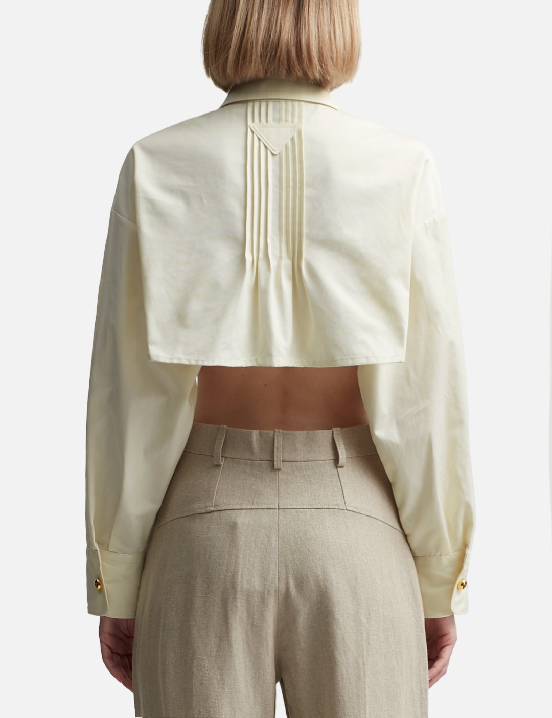 Cropped Poplin Jacket view 15
