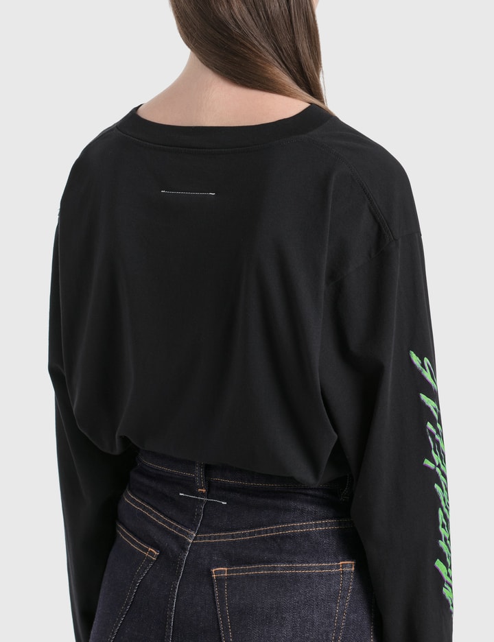 Margiela 6 Neon Logo Long Sleeve T-Shirt Placeholder Image