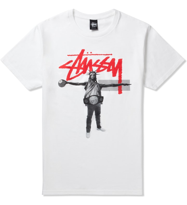 White Liberty B Ball T-Shirt Placeholder Image