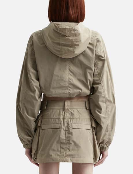 HOODED CROPPED ZIP JACKET view 7