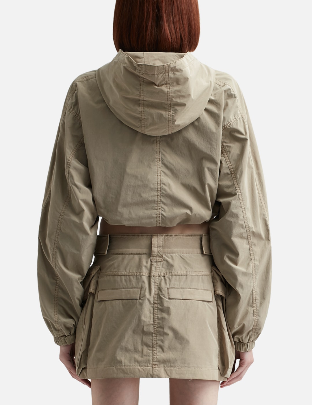 HOODED CROPPED ZIP JACKET view 14