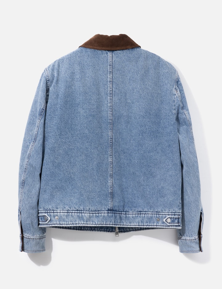 Ami Ami Paris Ami De Coeur Corduroy-Trimmed Denim Jacket