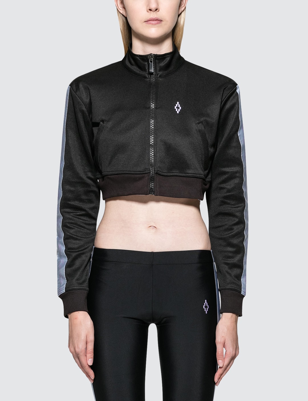 Marcelo Burlon - Cross Tape Track Jacket | HBX - Globally Curated Fashion and Lifestyle by