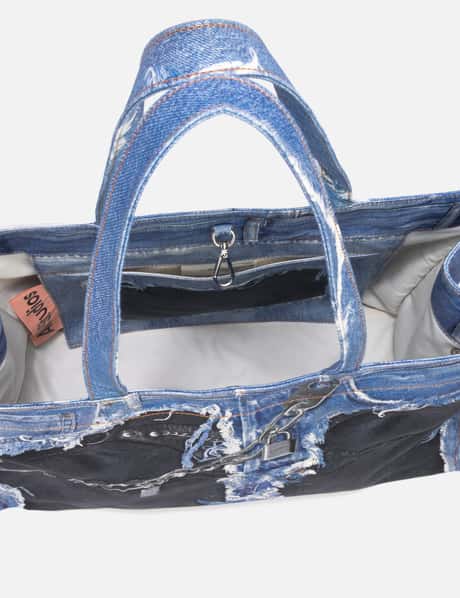 Denim Print Tote view 12