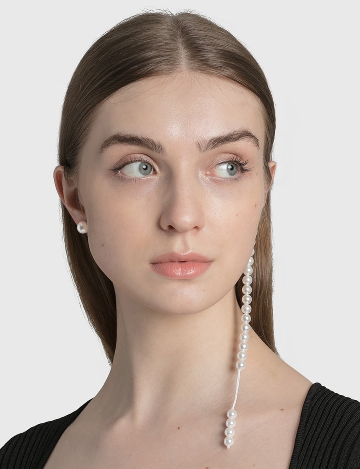Asymmetrical Pearl Earrings Placeholder Image