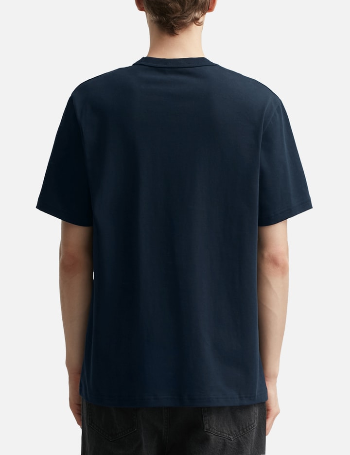 Apc Logo Cotton T-shirt In Blue