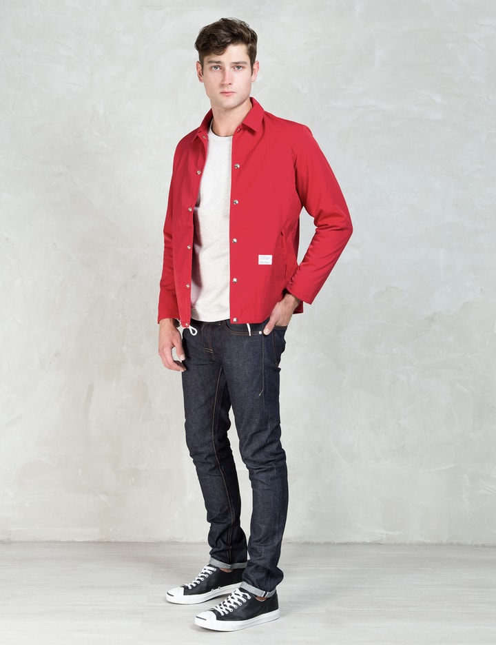 Red "Jill" Nylon Coach Jacket Placeholder Image