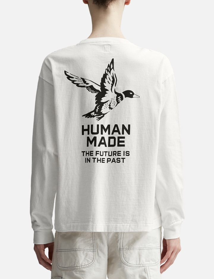 Shop Human Made Graphic L/s T-shirt In White