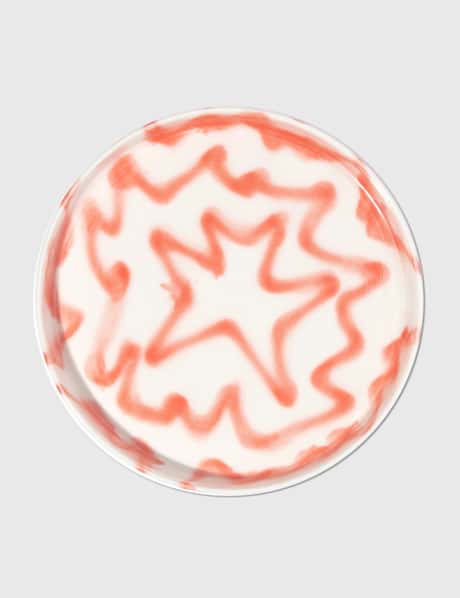 Frizbee Ceramics Baby Plate - Red Ice