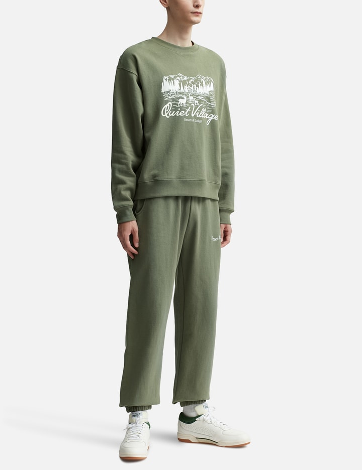 Museum Of Peace & Quiet Quiet Village Crewneck Sweatshirt In Green