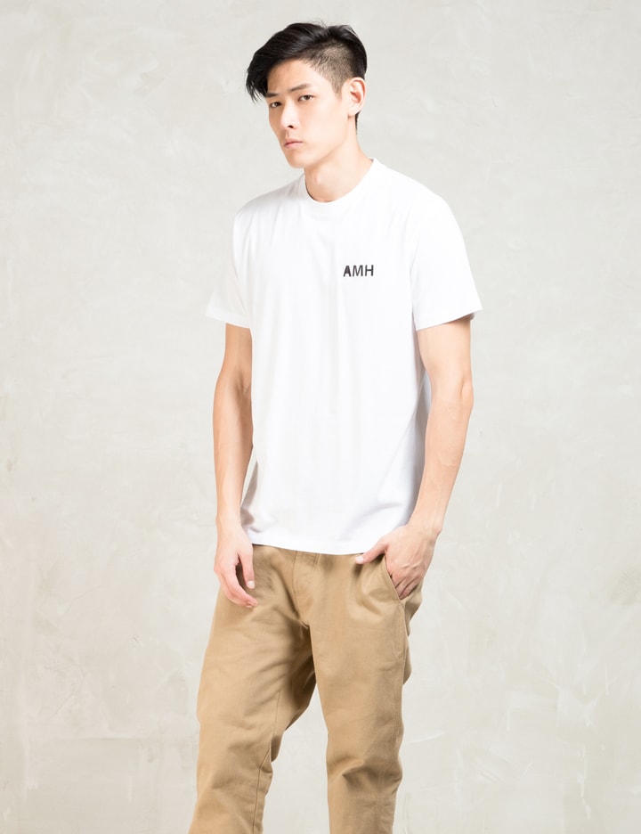 White Amh Brand Logo T-Shirt Placeholder Image