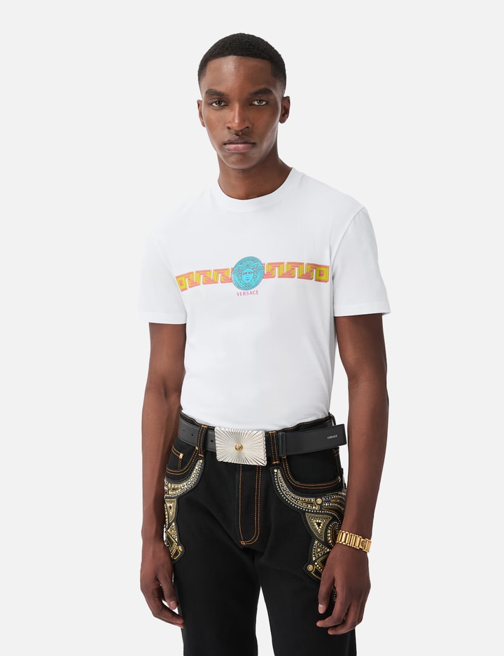 Versace Printed Cotton-Jersey Slim T-Shirt
