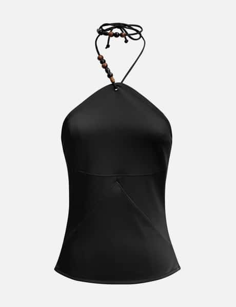 PRIX Workshop Beads Halter Neck Top
