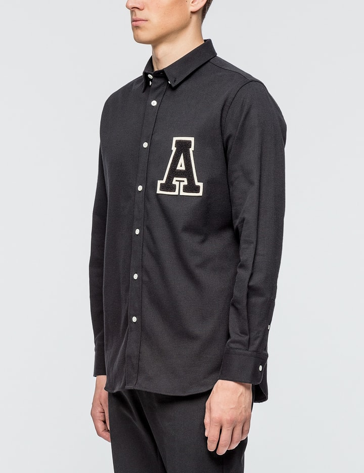 Button Down Shirt With Varsity "A" Patch Placeholder Image