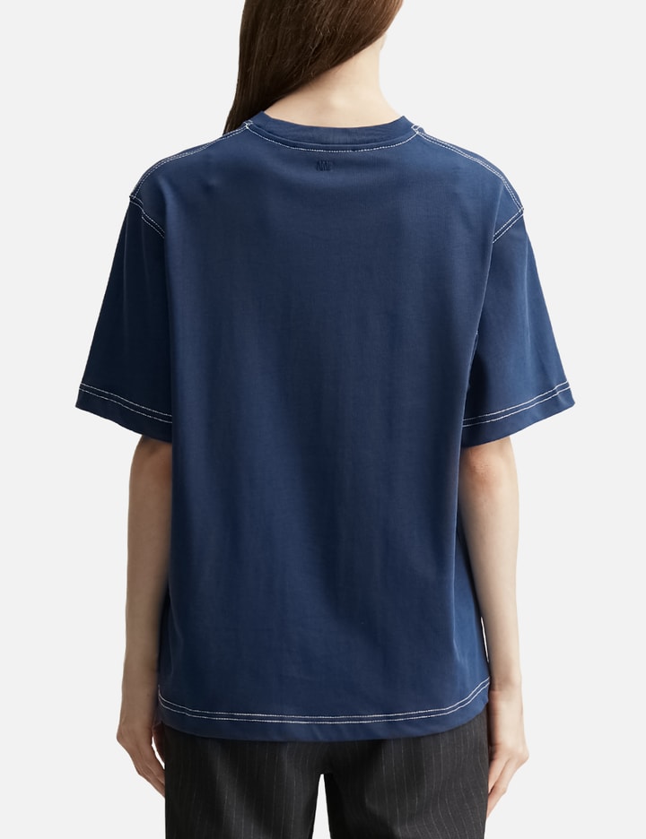 Ami Cotton Topstitching Ami De Coeur T-Shirt