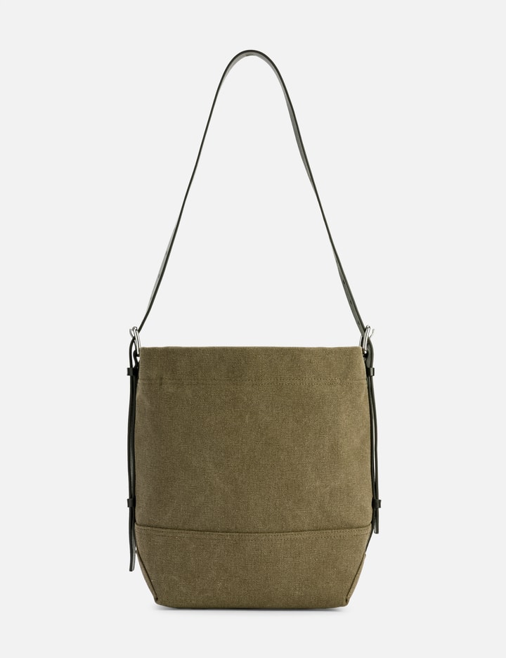 Small Belted Tote Bag In Cotton Canvas Placeholder Image