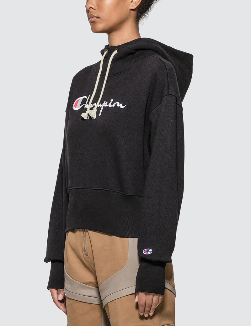 cropped zip up hoodie champion