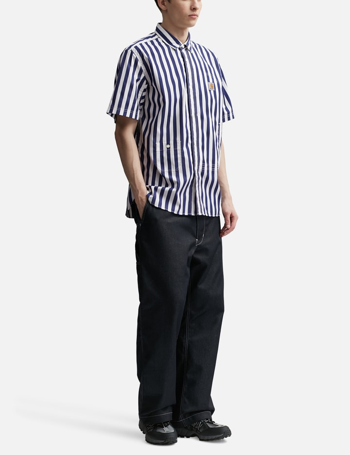 Shop Junya Watanabe Eye  Man X Carhartt Striped Shirt In White