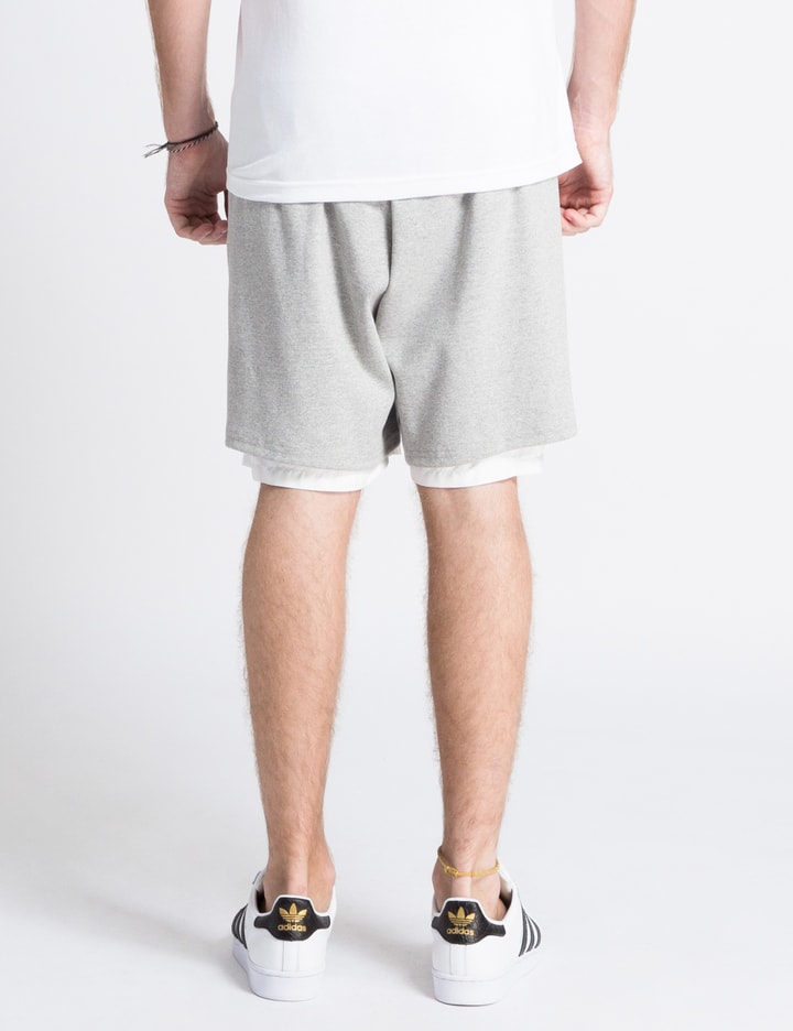 Charcoal Cotton with White Nitro Party Hard Shorts Placeholder Image