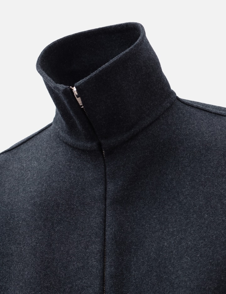 Yoke Wool Cashmere Balloon Silhouette Blouson