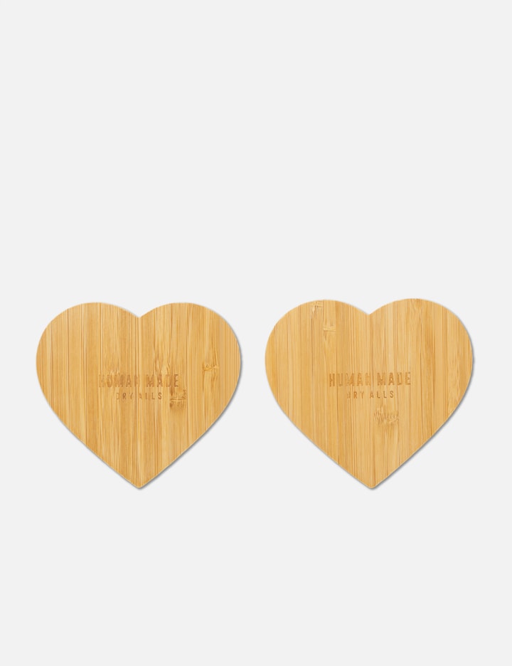 Heart Bamboo Coaster Set (Set of 2) Placeholder Image