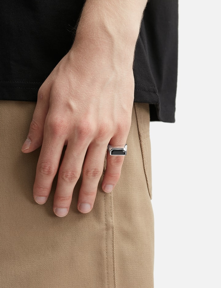 HALF CUT ONIX SIGNET RING Placeholder Image