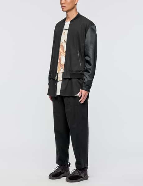 3.1 Phillip Lim - Classic Bomber Shirt Jacket With Nylon Sleeves | HBX
