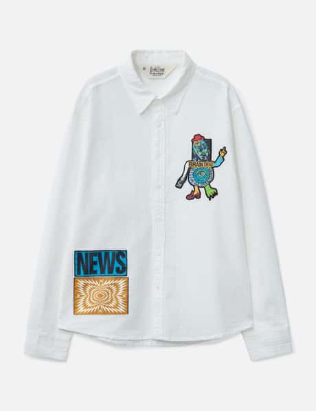 Brain Dead Truth Now Seersucker Shirt