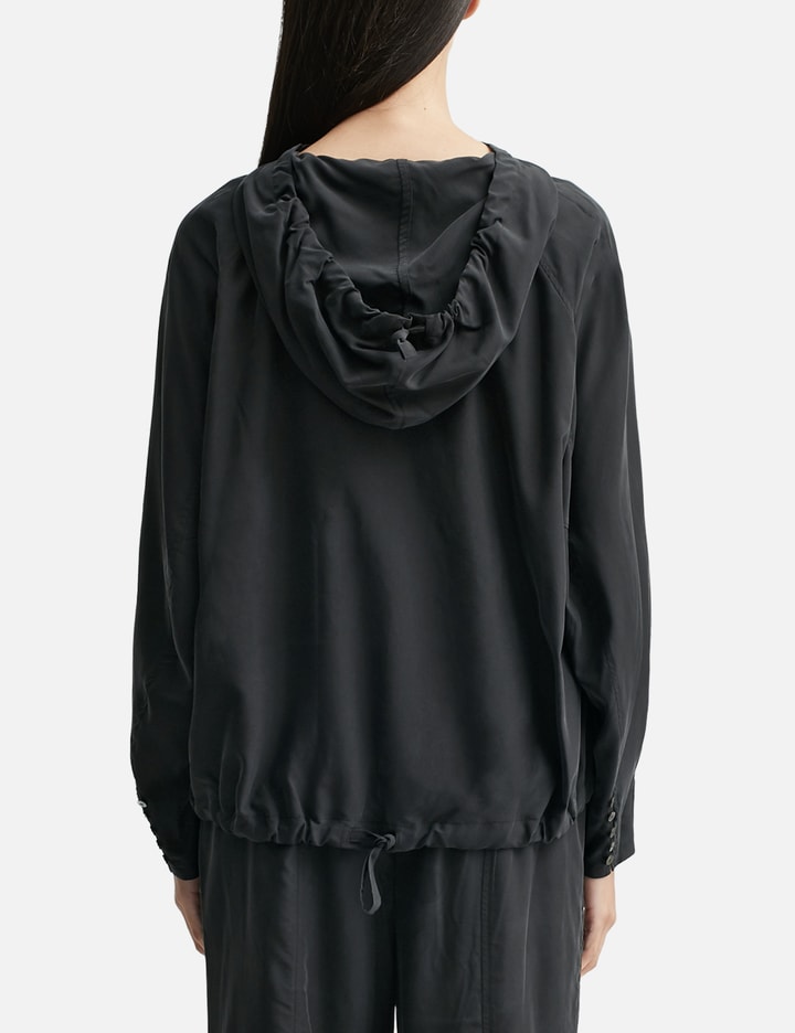 Washed Hooded Button-up Shirt Placeholder Image