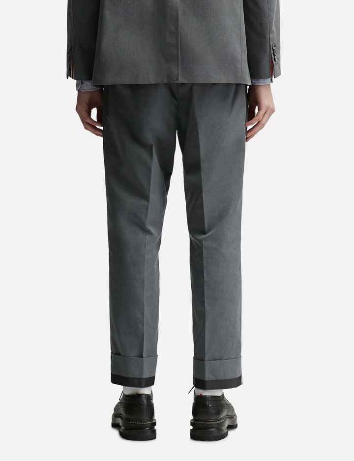 Shop Thom Browne Cropped Straight Leg Trousers In Grey