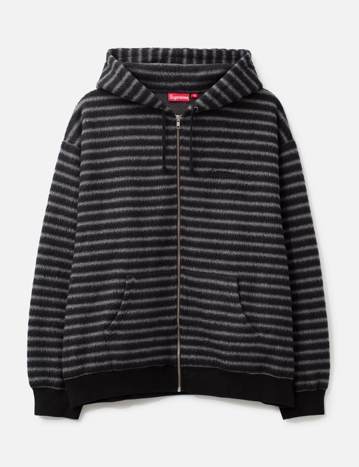 Supreme Stripe Zip Up Hoodie