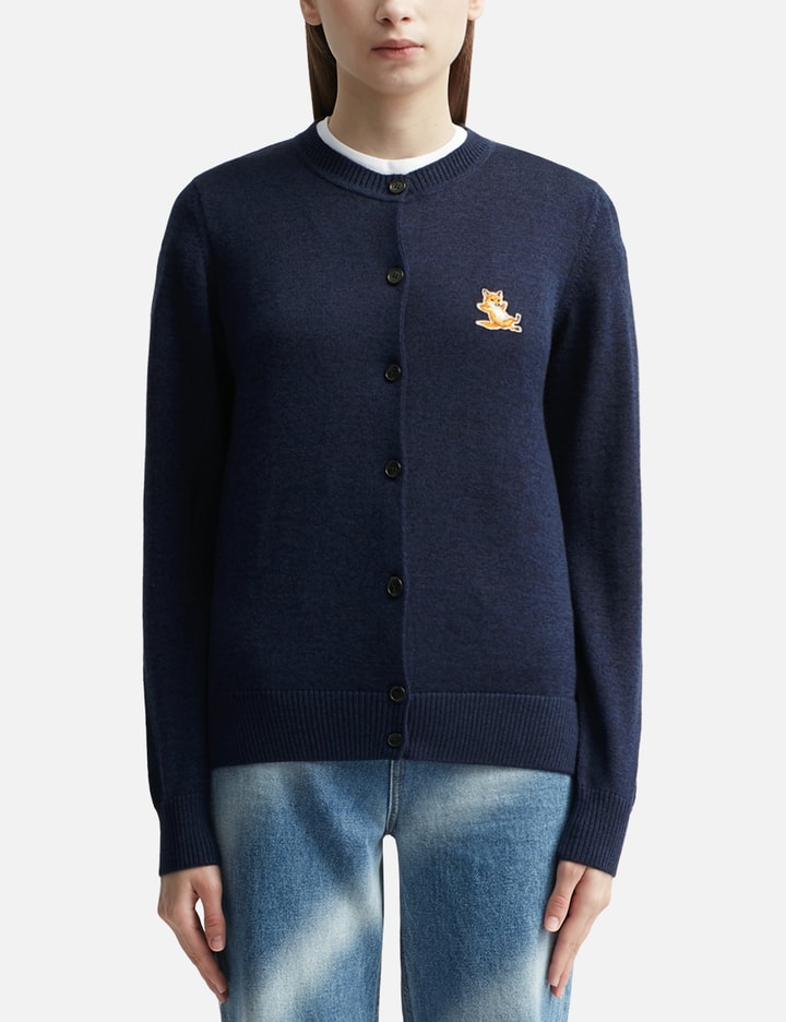 CHILLAX FOX PATCH ADJUSTED R-NECK CARDIGAN Placeholder Image