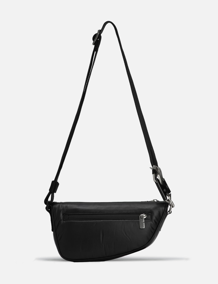 Shop Burberry Shield Crossbody Bag In Black