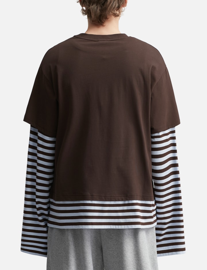 Charles Jeffrey Loverboy Long Sleeve 2-In-1 Tee With Knit Patch