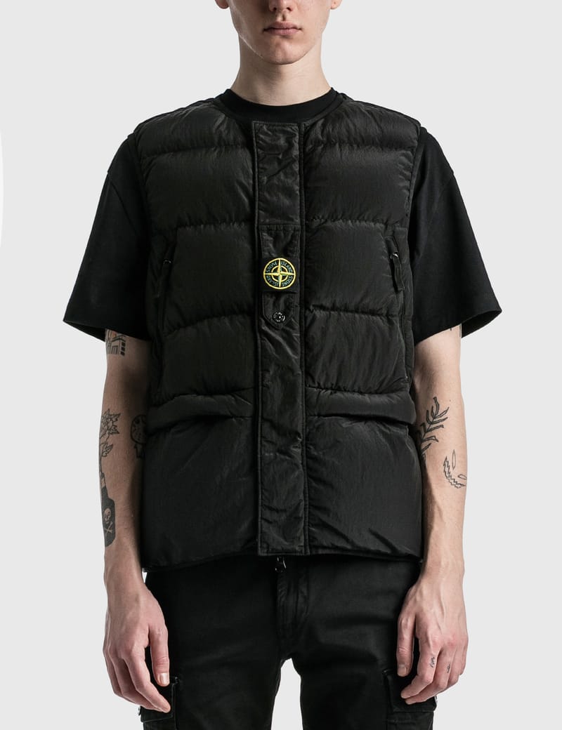 stone island packable gilet